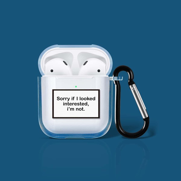 

Letter Graphic Case For Airpods, Clear