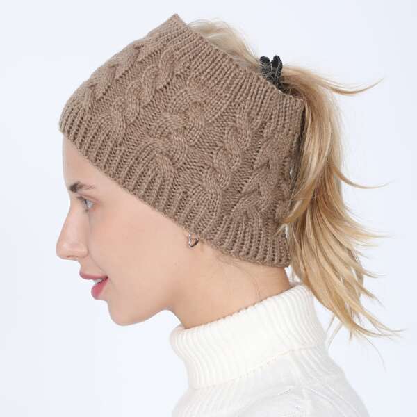 

Solid Knitted Hat, Khaki