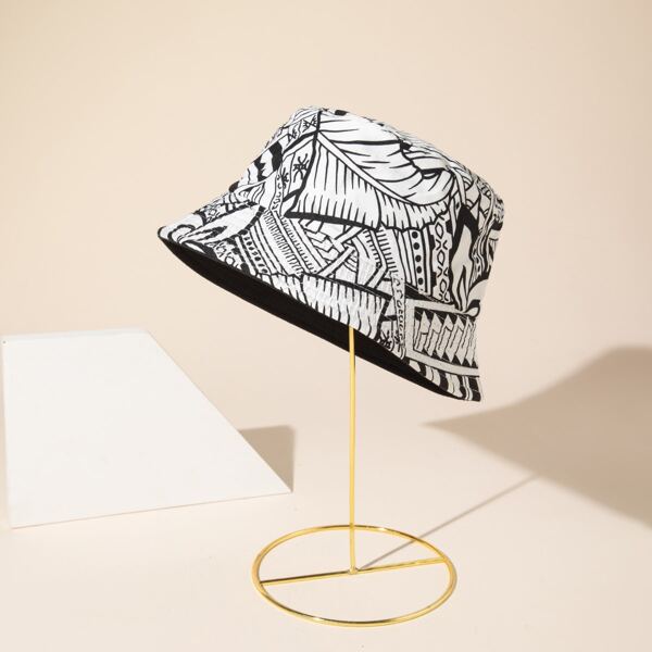

Two Tone Reversible Bucket Hat, White