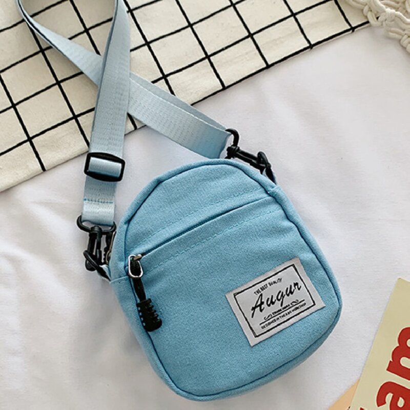 

Letter Patch Crossbody Bag, Blue