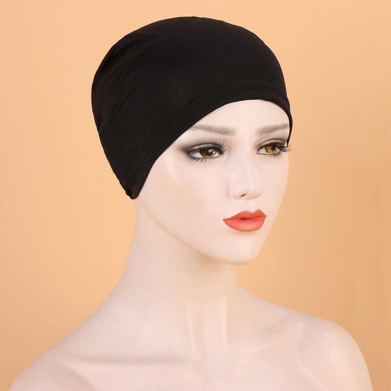 

1pc Solid Hat, Black