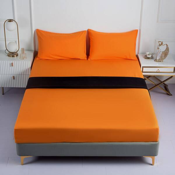 

Solid Color Sheet Set Without Filler, Orange