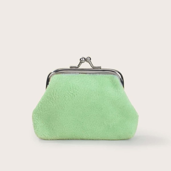 

Minimalist Kiss Lock Coin Case, Green
