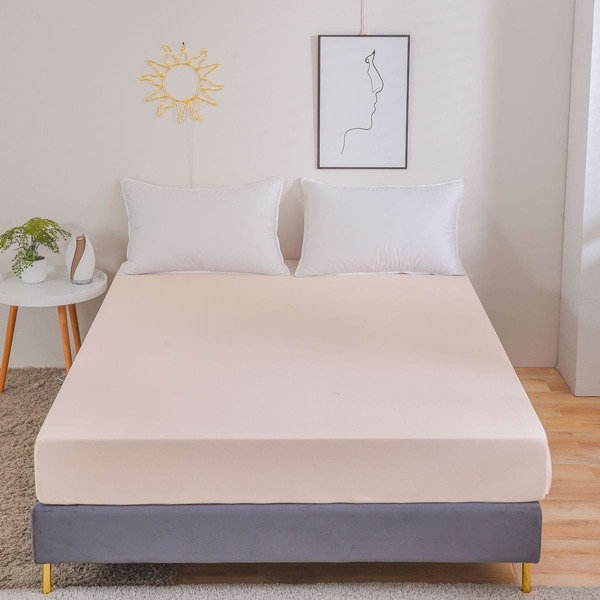

Solid Color Fitted Sheet, Dusty pink