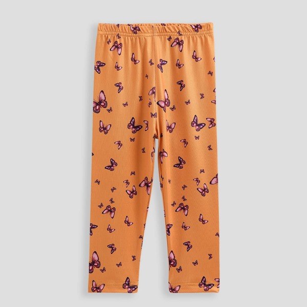 

Toddler Girls Butterfly Print Leggings, Yellow