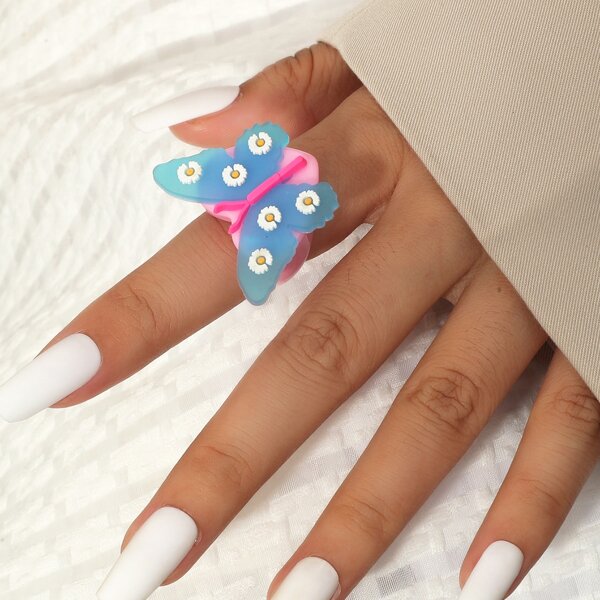 

Butterfly Decor Ring, Multicolor