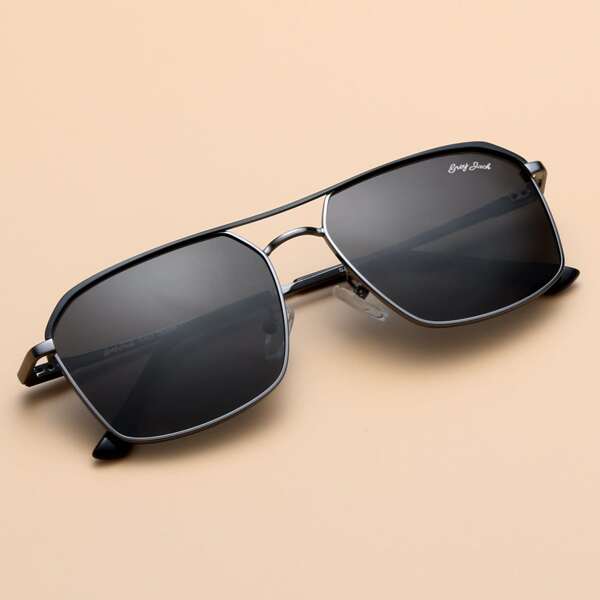 

Men Tinted Lens Polarized Sunglasses, Black