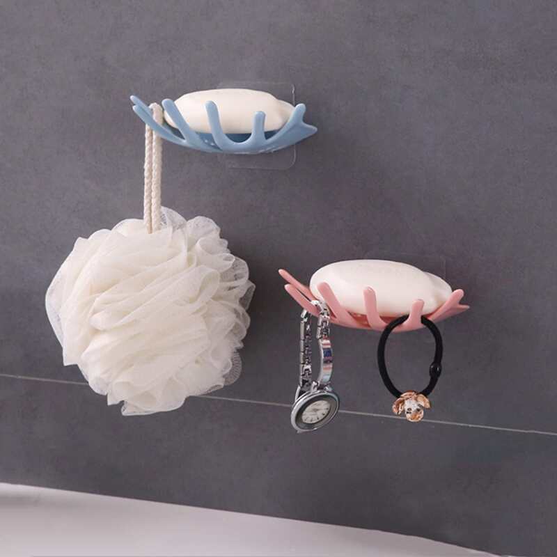

1pc Random Color Soap Dish Holder, Multicolor