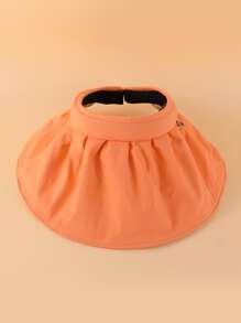 Wide Brim Sun Hat - Orange - View 1