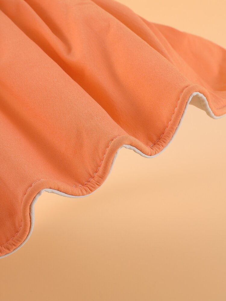 寬邊緣太陽帽 - 橘色 - 查看 4