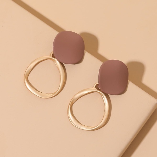

Geometric Drop Earrings, Multicolor