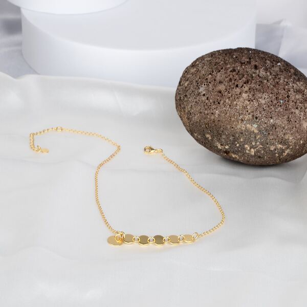 

18K Gold Plated Round Decor Necklace