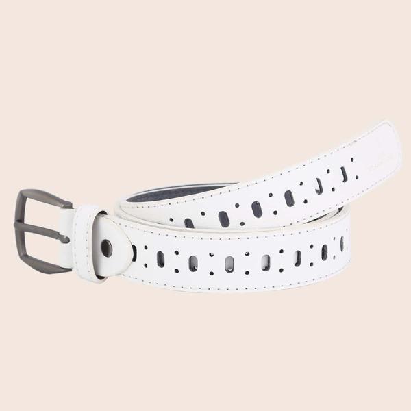 

Girls Hollow Out Belt, White