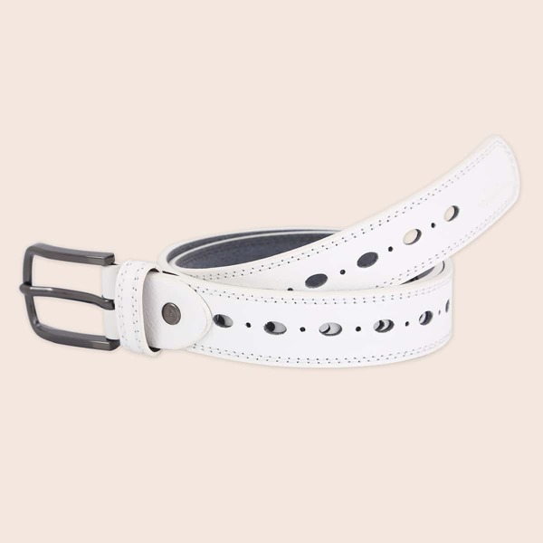 

Kids PU Buckle Belt, White