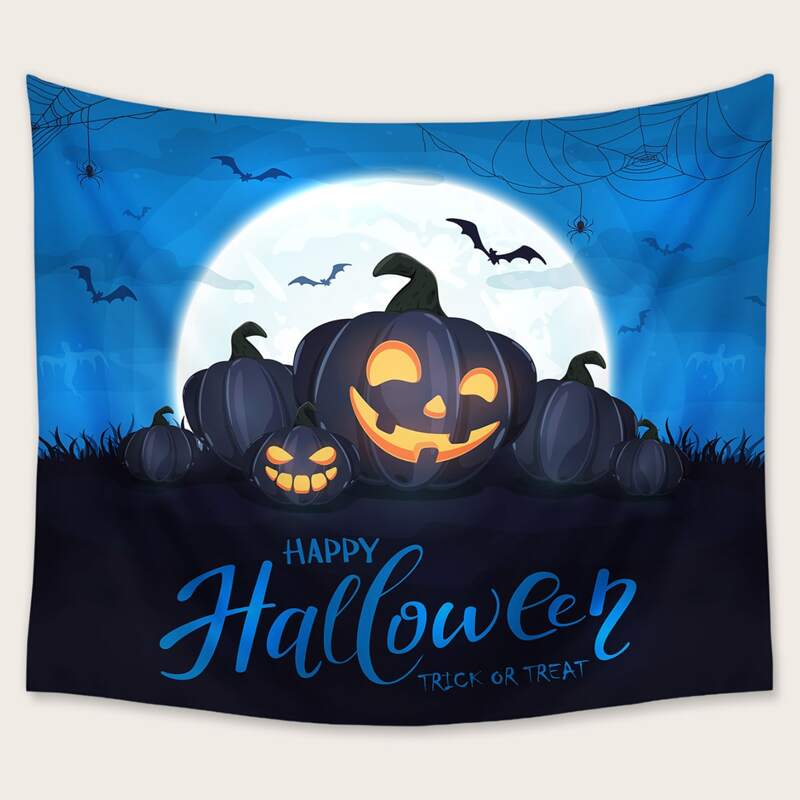 

Halloween Pumpkin Tapestry, Multicolor