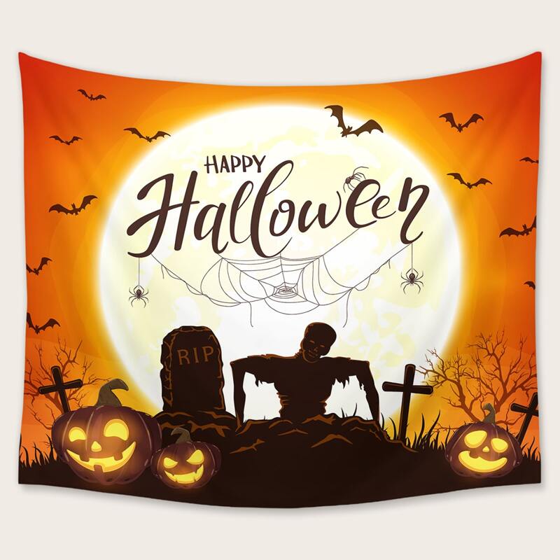 

Halloween Pattern Tapestry, Multicolor