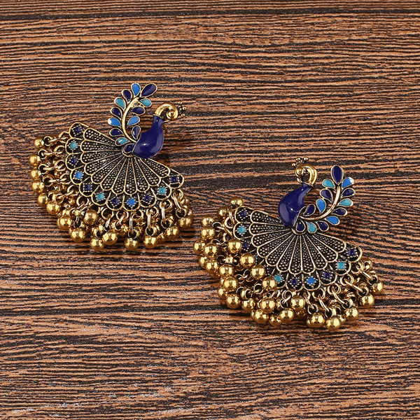 

Peacock Decor Earrings, Multicolor