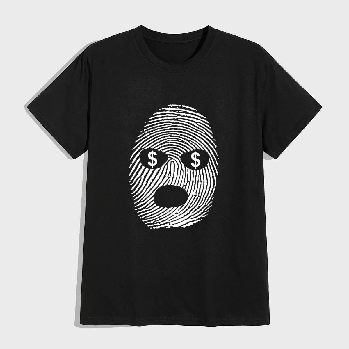 

Guys Dollar Print Tee, Black