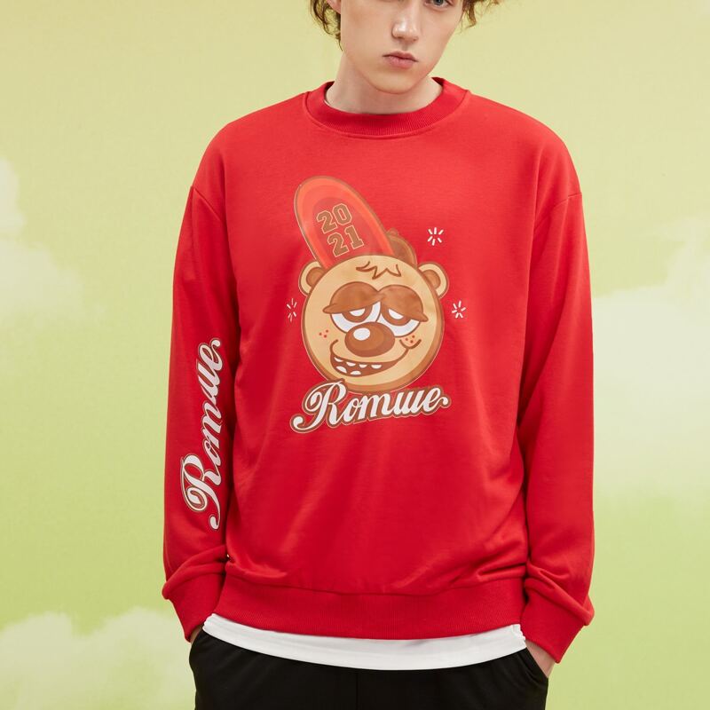 

Guys Letter Graphic Sweatshirt, Red