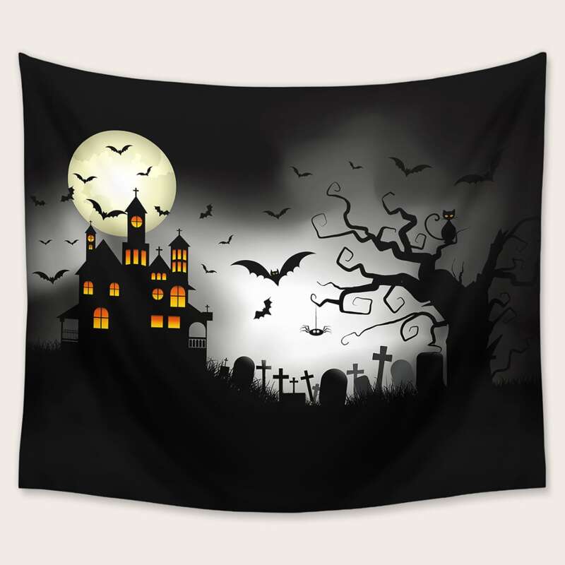 

Halloween Pattern Tapestry, Multicolor