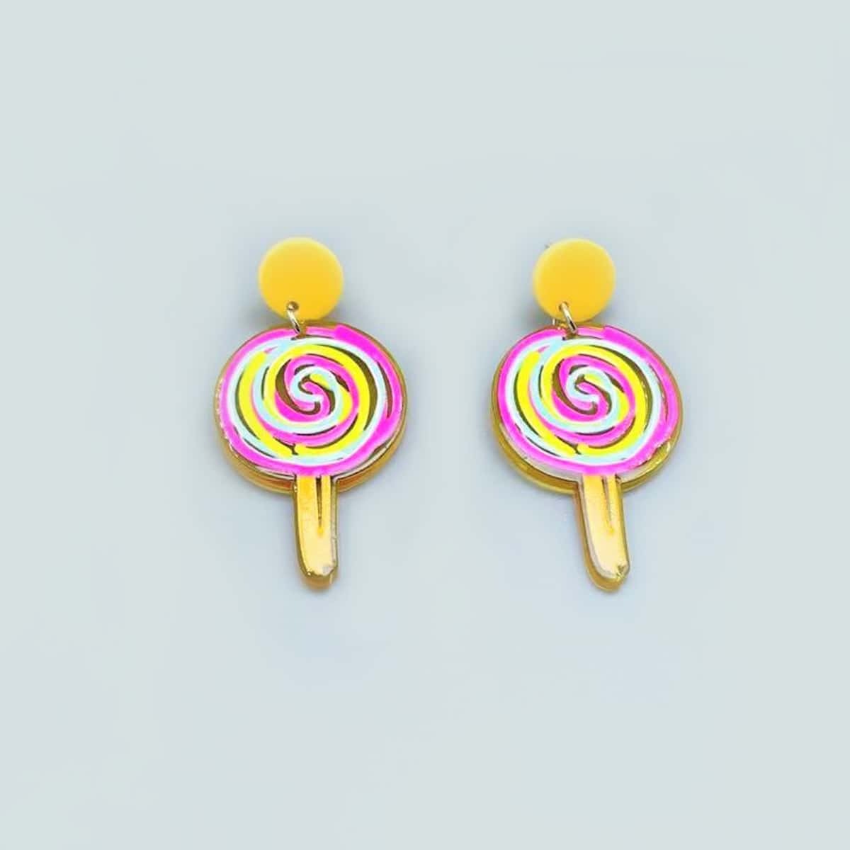 

Lollipop Drop Earrings, Yellow