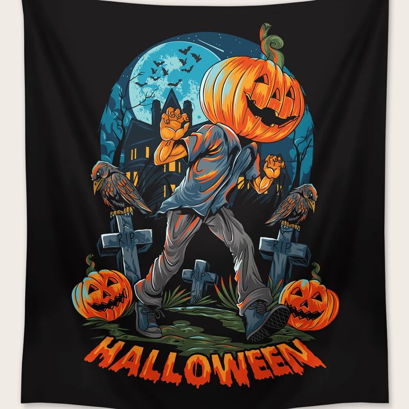 

Halloween Pattern Tapestry, Multicolor