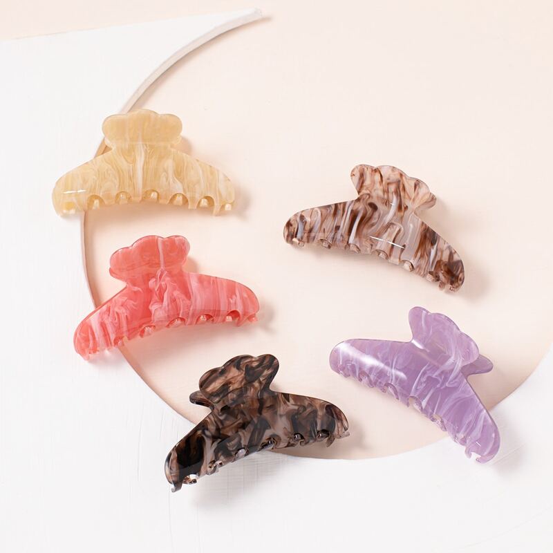 

5pcs Simple Hair Claw, Multicolor