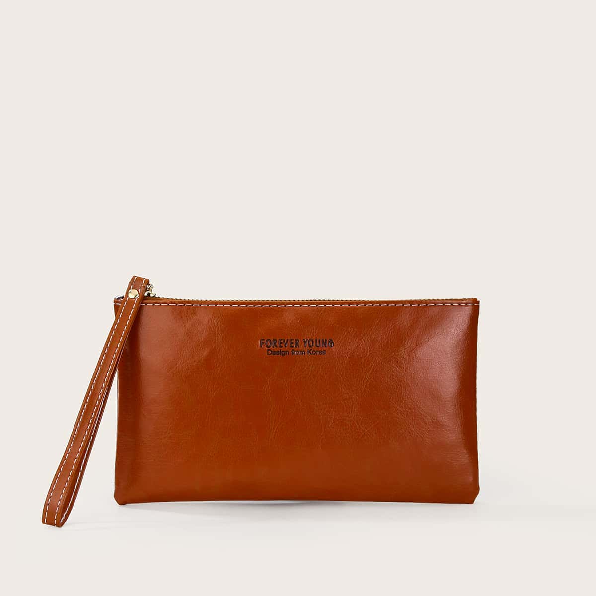 

Minimalist Clutch Bag, Brown