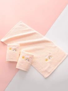 1pc Weather Embroidery Towel