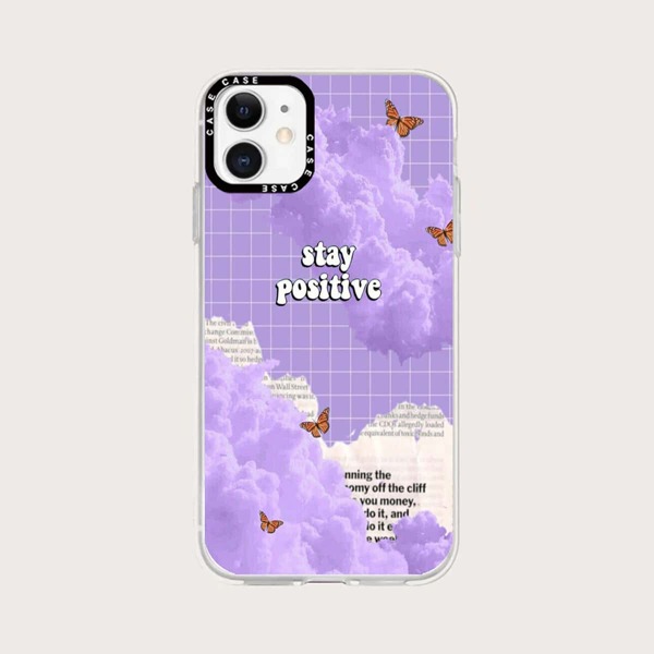 

Letter Graphic Phone Case, Multicolor