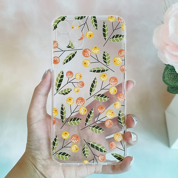 

Plant Print Phone Case, Clear
