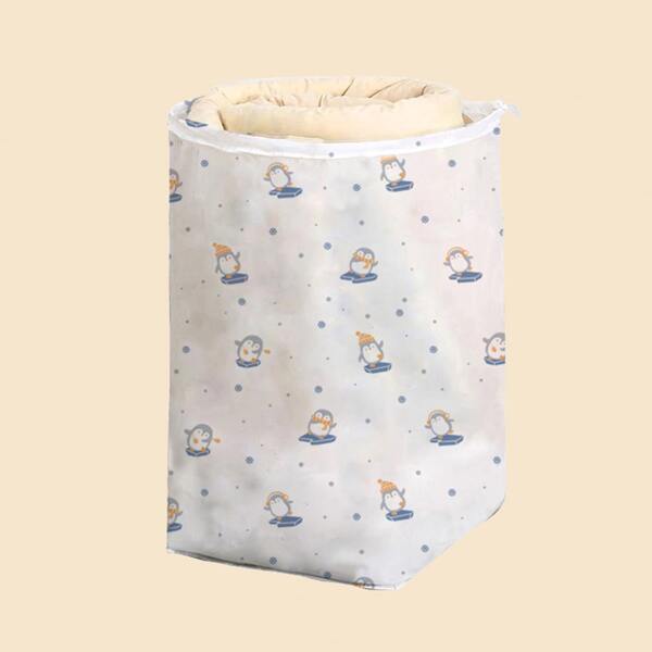 

Penguin Print Storage Bag, White