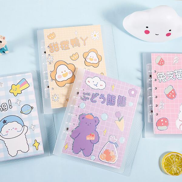 

1pc Cartoon Graphic Cover Random Notebook, Multicolor