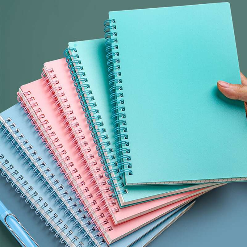 

1pc Plain Cover Random Color Notebook, Multicolor