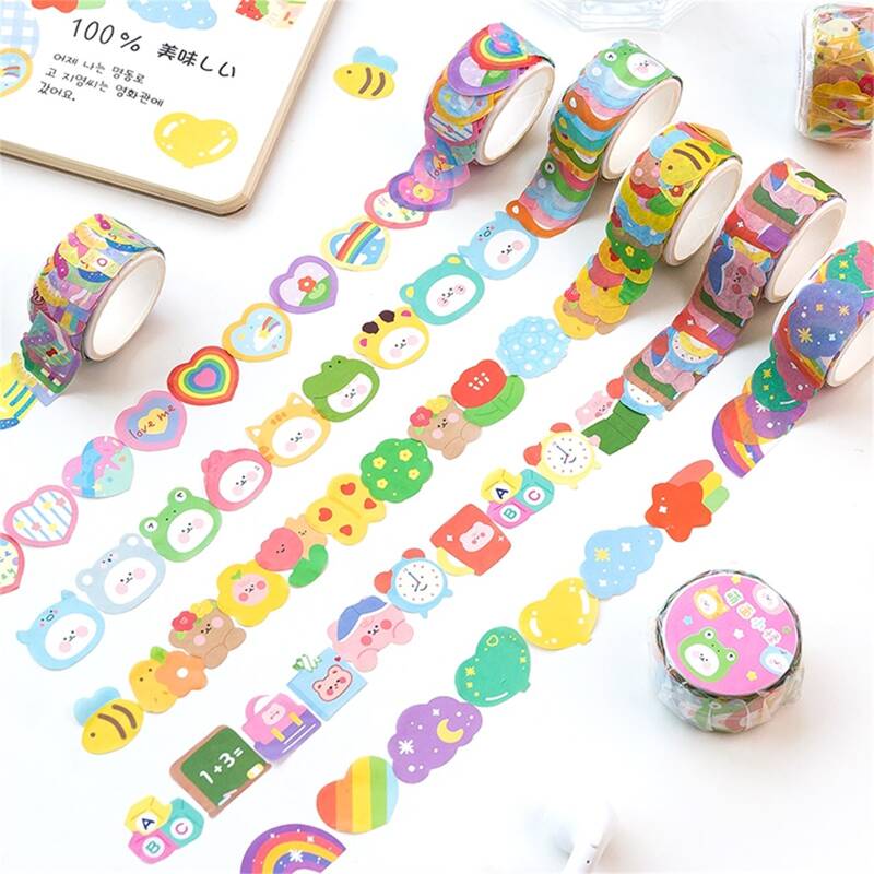 

1roll Cartoon Graphic Random Sticker, Multicolor