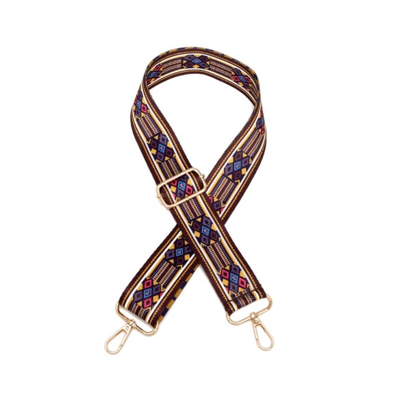 

Geometric Graphic Bag Strap, Multicolor