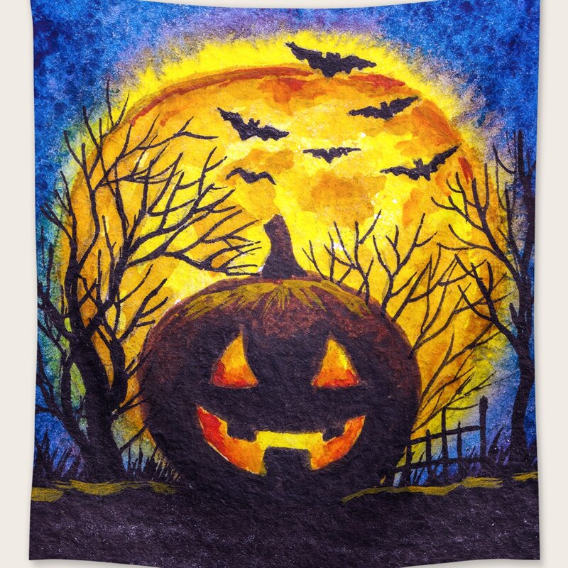 

Halloween Pattern Tapestry, Multicolor