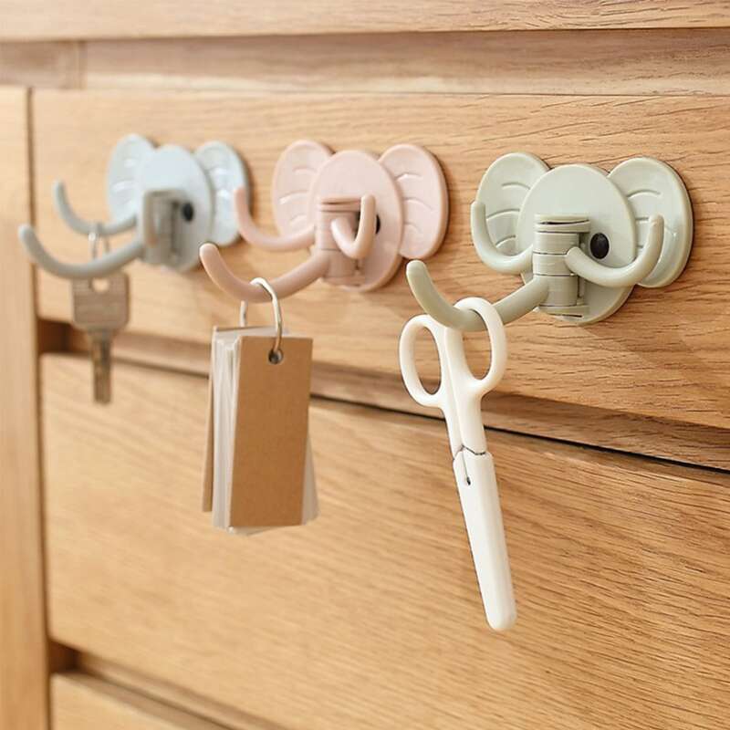 

1pc Elephant Design Random Wall Hook, Multicolor
