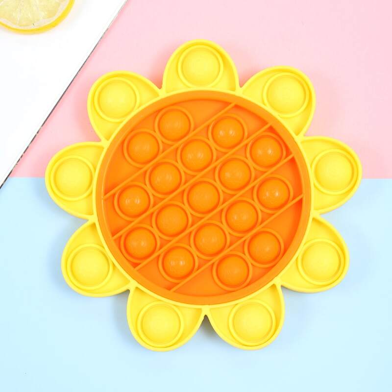 

Flower Shaped Push Pop Bubble, Multicolor