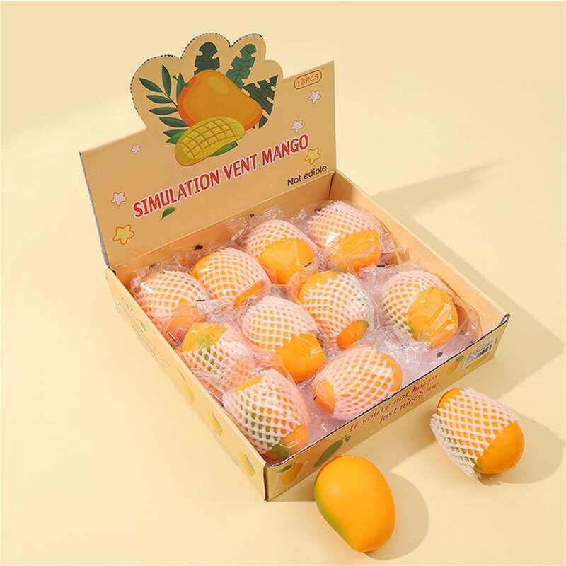 

1pc Mango Shaped Random Pinch Toy, Yellow