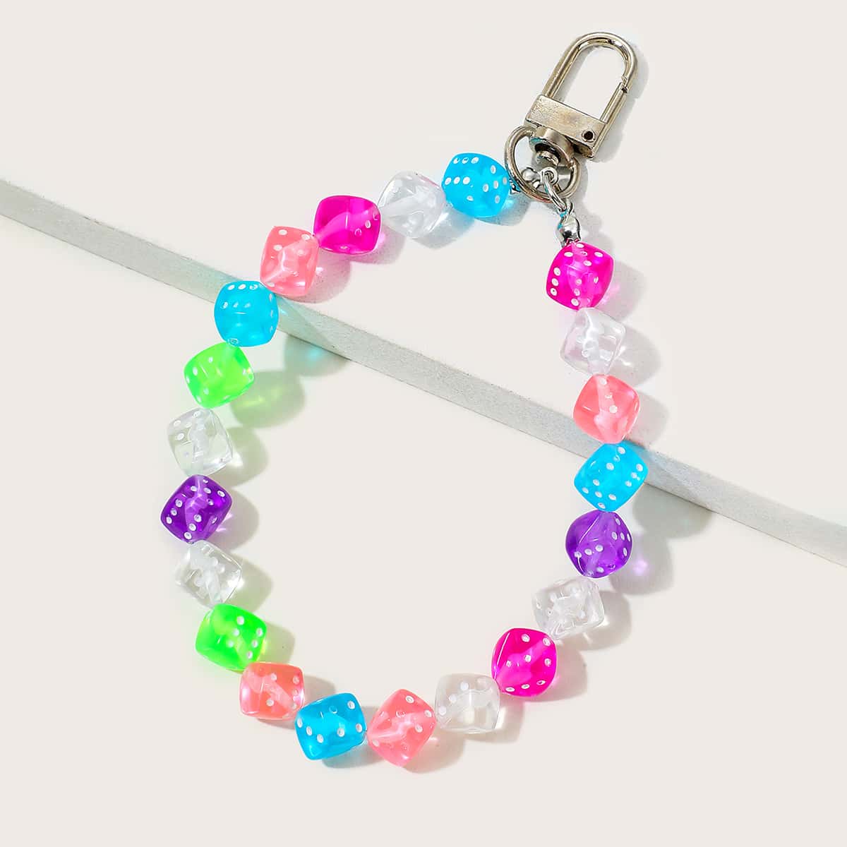 

Dice Decor Bag Charm, Multicolor