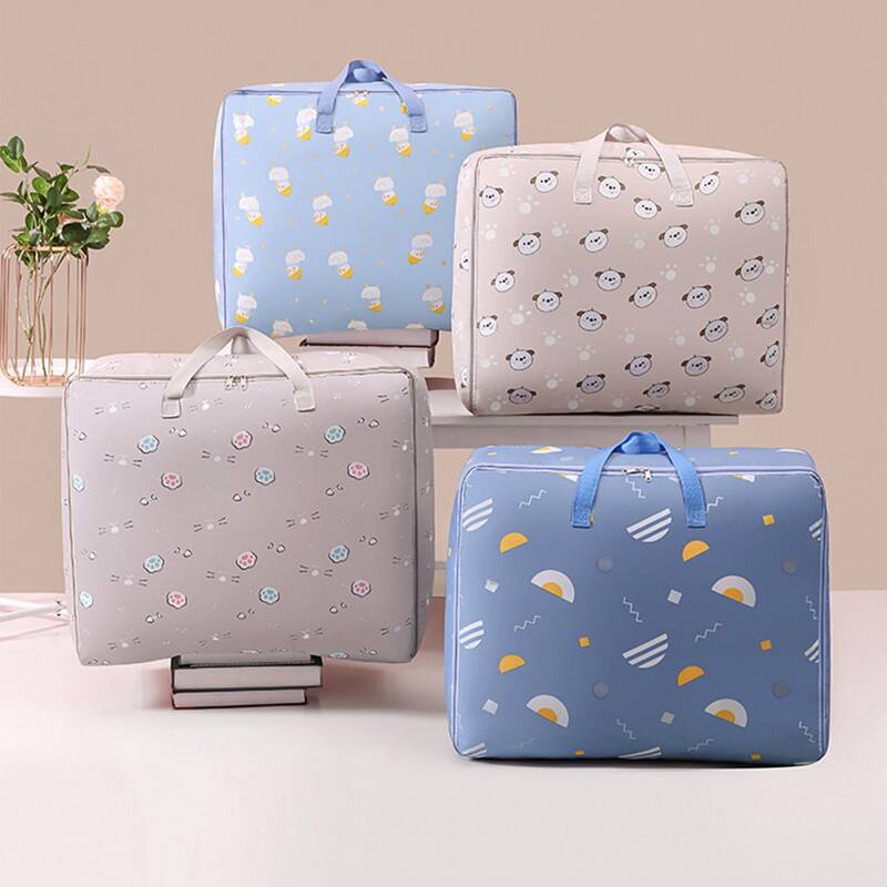 

1pc Random Pattern Quilt Storage Bag, Multicolor