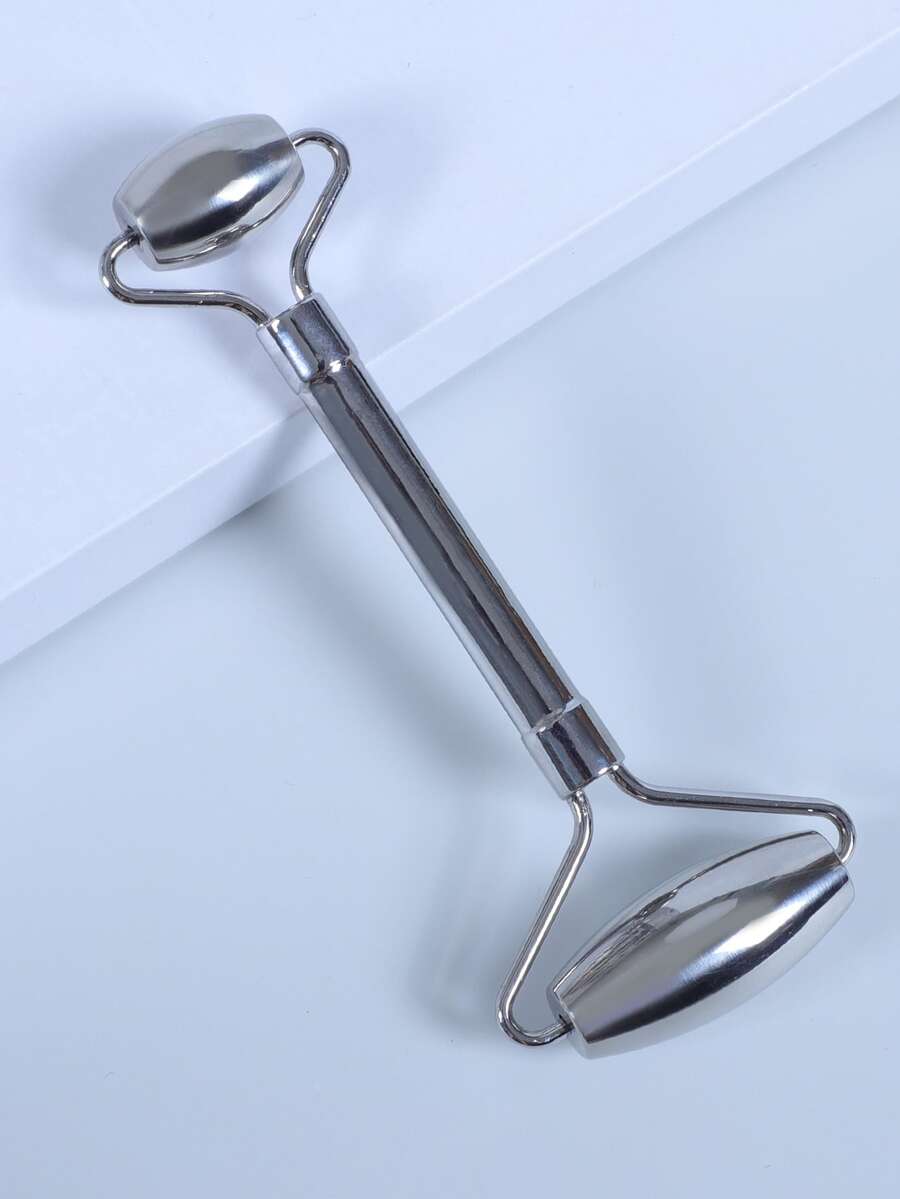 1pc Facial Roller Massager - Silver - View 1