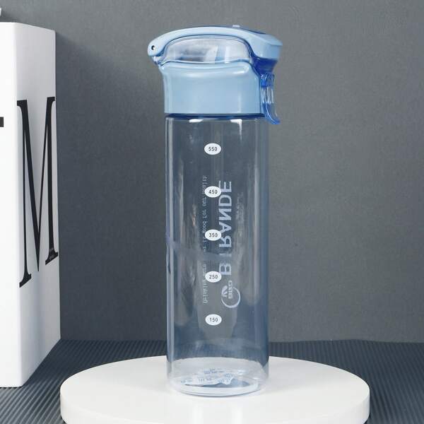 

Letter Graphic Portable Water Bottle, Blue