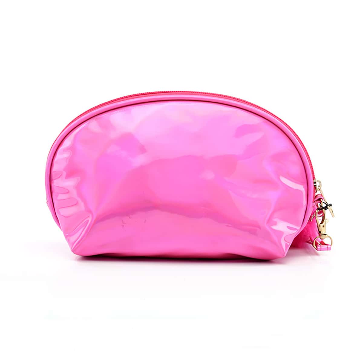 

Letter Graphic Roundtop Makeup Bag, Multicolor