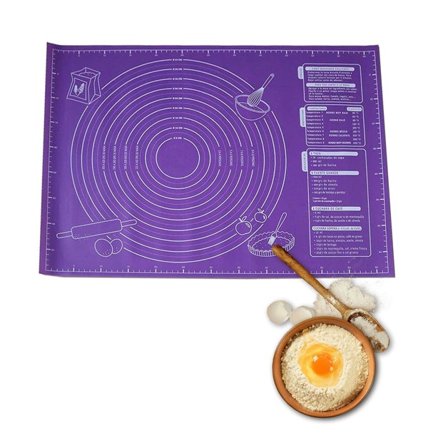 

1pc Silicone Baking Mat, Purple