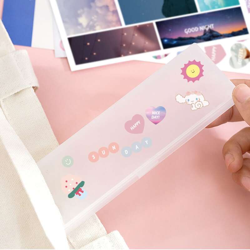 

6sheets Mixed Pattern Sticker, Multicolor