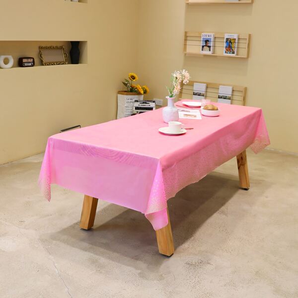 

Polka Dot Pattern Tablecloth, Pink