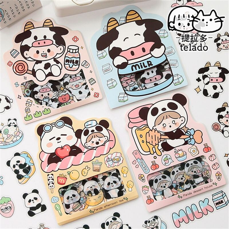 

1pack Cartoon Cow Random Sticker, Multicolor