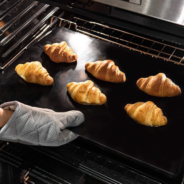 

1pc Non-stick Oven Baking Mat, Black